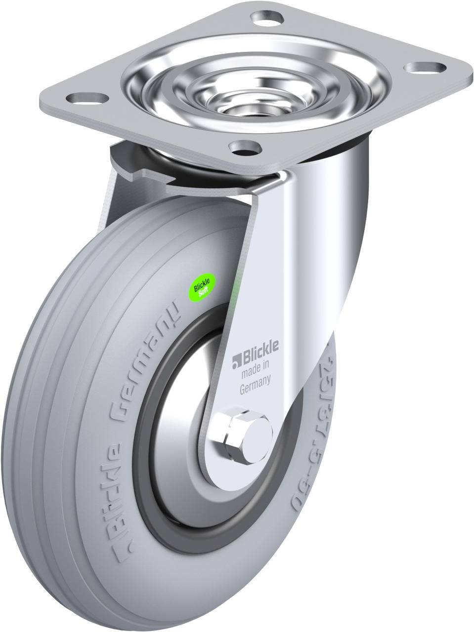 Blickle 849936 L-VWPP 125R-SG-FA Beálló görgő KerékØ: 125 mm Teherbírás (max.): 50 kg 1 db
