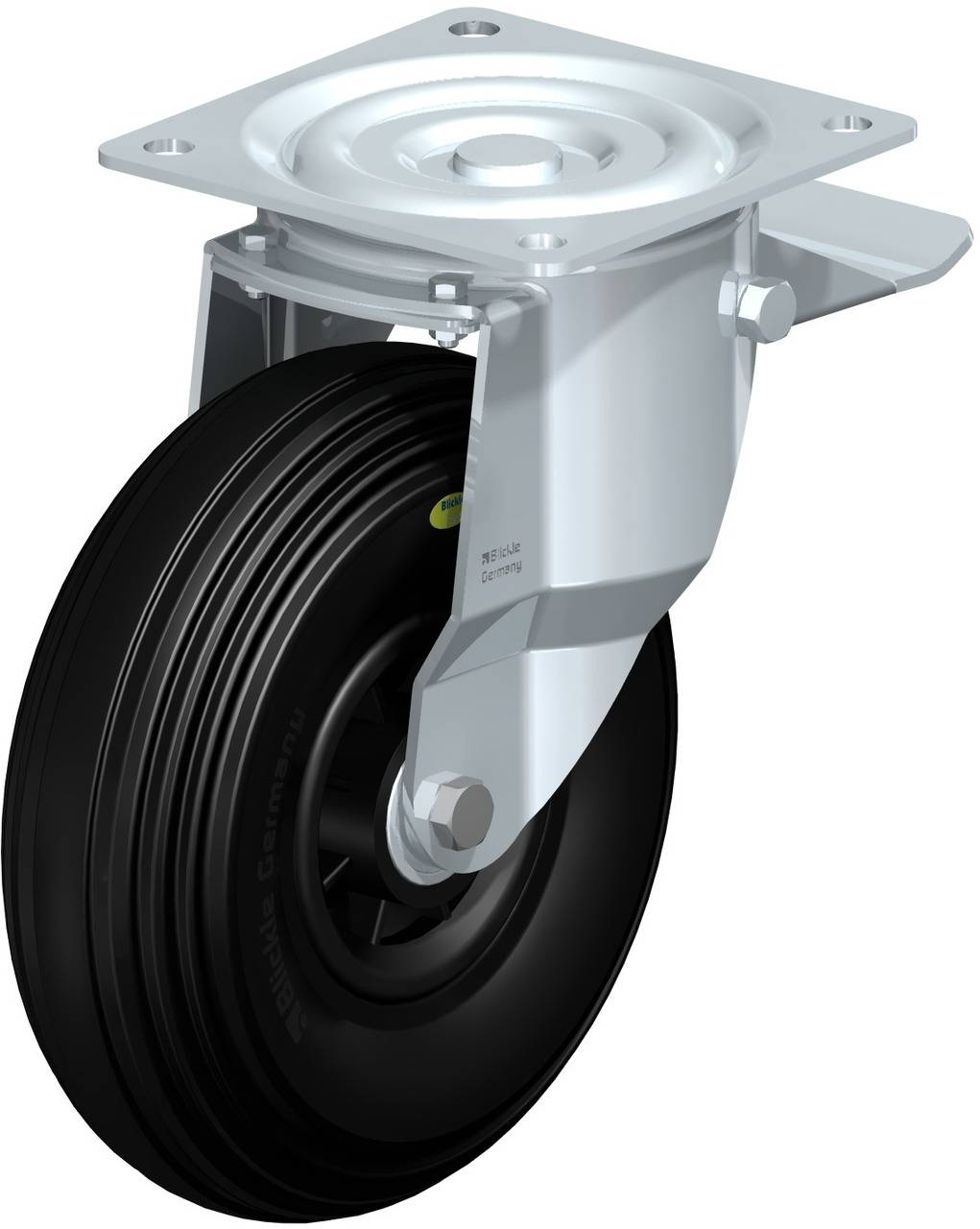 Blickle 578476 L-VWPP 260K-ST Forgóvillás görgő, rögzítővel KerékØ: 260 mm Teherbírás (max.): 200 kg 1 db