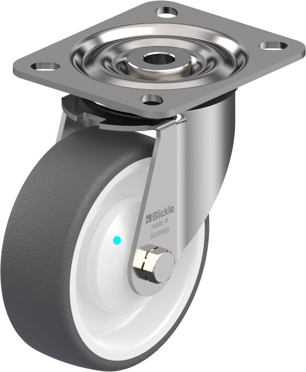 Blickle 761551 LX-POTH 100KAD Beálló görgő KerékØ: 100 mm Teherbírás (max.): 250 kg 1 db