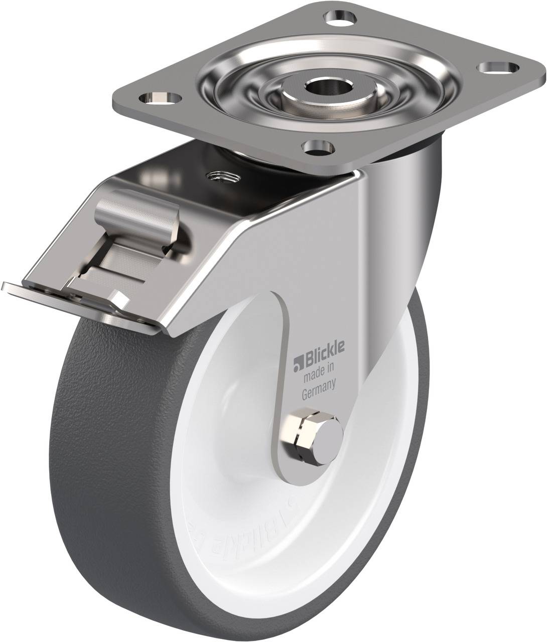 Blickle 755194 LX-POTH 125G-FI Forgóvillás görgő, rögzítővel KerékØ: 125 mm Teherbírás (max.): 250 kg 1 db