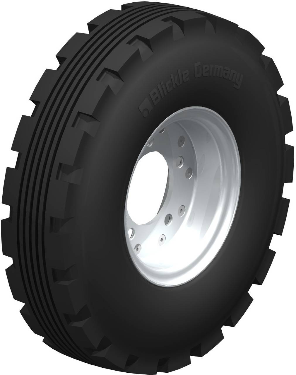 Blickle 237164 PA 536/5 Karimás kerék KerékØ: 536 mm Teherbírás (max.): 1300 kg 1 db
