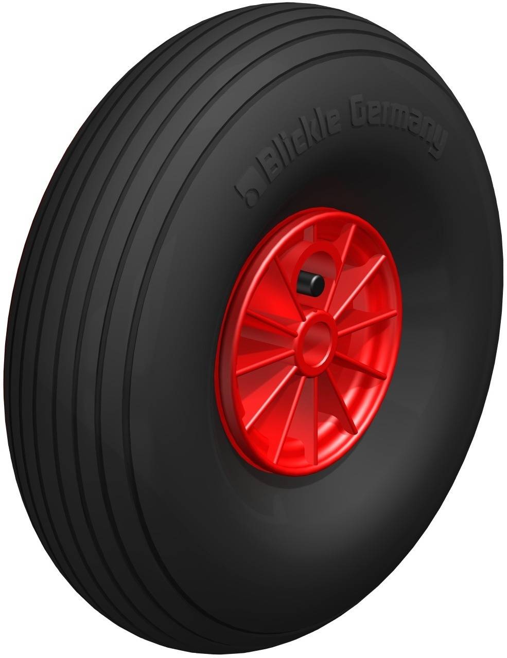 Blickle 626036 PK 300/20-75G-ROT Légtömlős abroncs KerékØ: 300 mm Teherbírás (max.): 180 kg 1 db