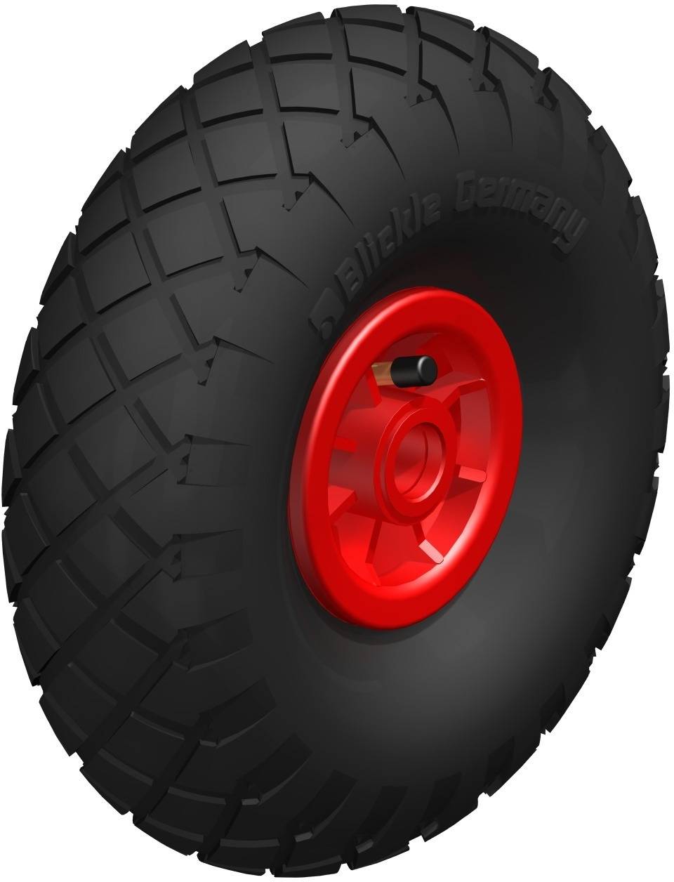 Blickle 412809 PK 302/25-75R-ROT Légtömlős abroncs KerékØ: 300 mm Teherbírás (max.): 180 kg 1 db