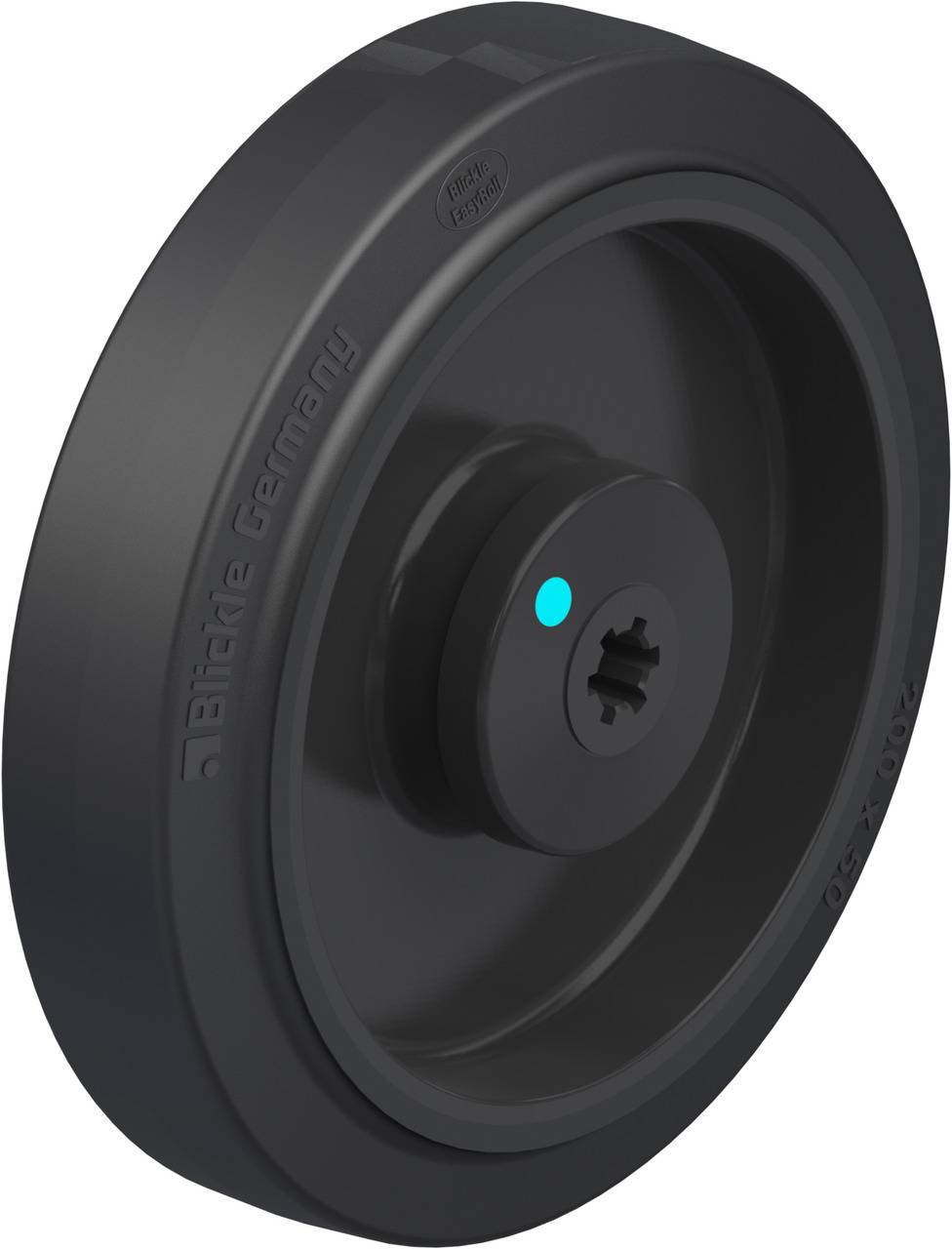 Blickle 77602 POEV 200/12KAD Műanyag kerék KerékØ: 200 mm Teherbírás (max.): 500 kg 1 db