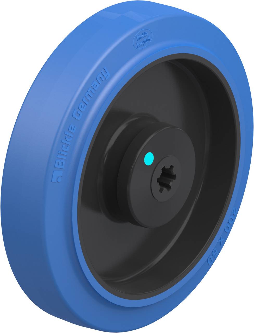 Blickle 658153 POEV 200/12KAD-SB Műanyag kerék KerékØ: 200 mm Teherbírás (max.): 500 kg 1 db
