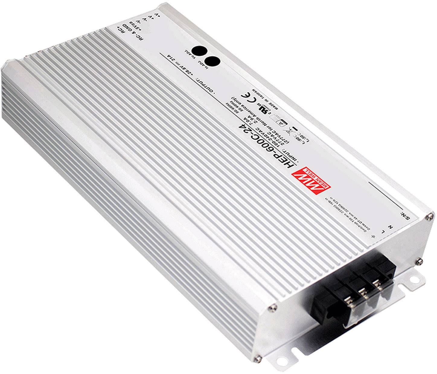 MEAN WELL Ólomakku töltő HEP-600C-24 24 V Töltőáram (max.) 21 A