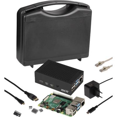 Joy-it Advanced Set Raspberry Pi® 4 B 1 GB 4 x 1.5 GHz Tápegységgel, Hűtőbordával, HDMI™ kábellel, Noobs OS-sel 