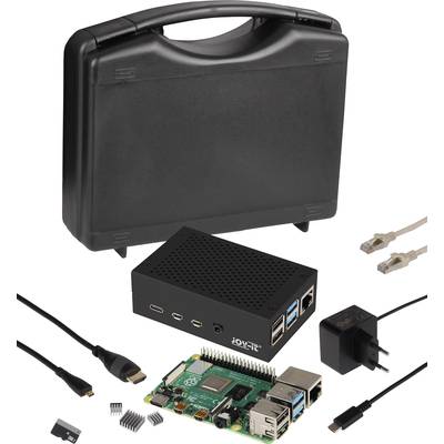 Joy-it Advanced Set Raspberry Pi® 4 B 2 GB 4 x 1.5 GHz Tápegységgel, Hűtőbordával, HDMI™ kábellel, Noobs OS-sel 