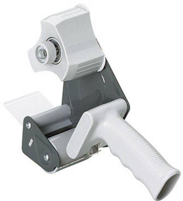 ALCO Ragasztópapír-szalag letekerő ALCO Metall/Kunststoff grau Szürke Tekercs szélessége (max.): 50 mm Tekercs hossza (max.) 66 m Fékezővel