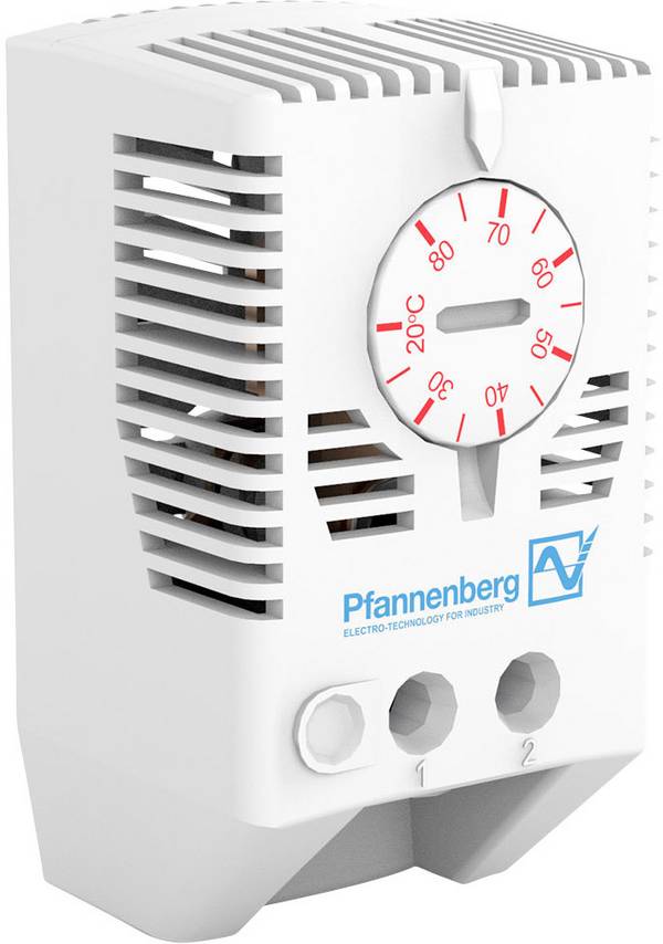 Pfannenberg Kapcsolószekrény termosztát FLZ 520 THERMOSTAT +20..+80°C 240 V/AC 1 nyitó (H x Sz x Ma) 36 x 40 x 72 mm 1 db