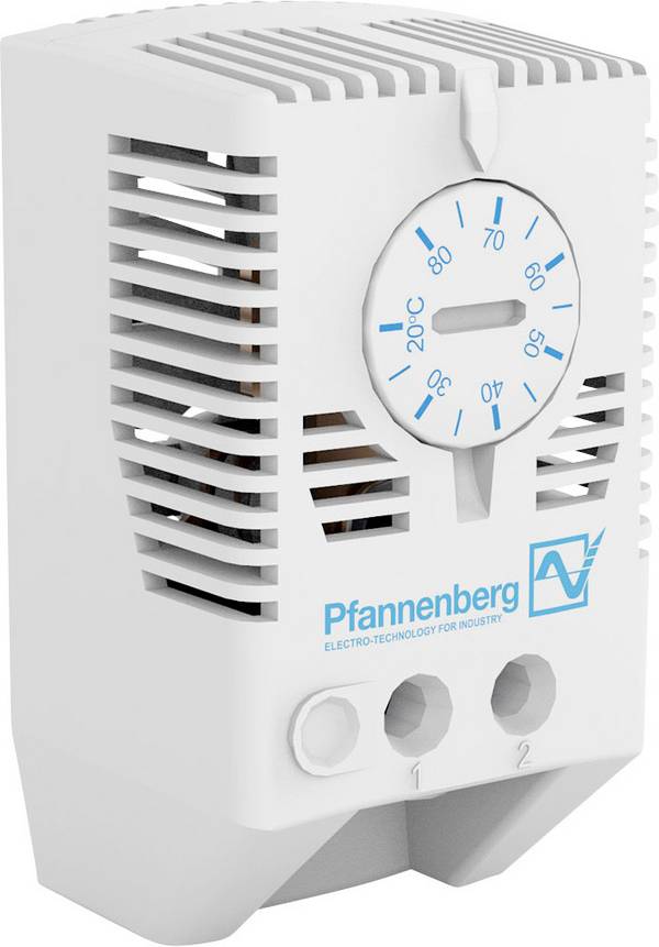 Pfannenberg Kapcsolószekrény termosztát FLZ 530 THERMOSTAT +20..+80°C 240 V/AC 1 záró (H x Sz x Ma) 36 x 40 x 72 mm 1 db