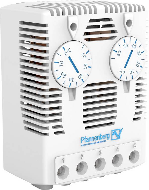 Pfannenberg Kapcsolószekrény termosztát FLZ 543 THERMOSTAT S/S 0..60°C 240 V/AC 2 záró (H x Sz x Ma) 38 x 59 x 80.5 mm 1 db