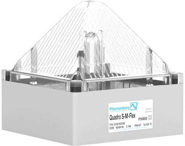 Pfannenberg Villanó lámpa  QUADRO S-M-FLEX 230 AC CL 21042101179 Átlátszó Átlátszó  230 V/AC