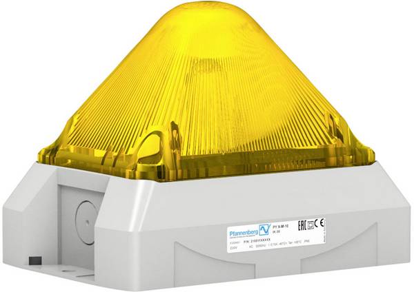 Pfannenberg Villanó lámpa  PY X-M-10 230V AC YE RAL7035 21551103055 Sárga Sárga  230 V/AC