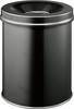 Durable Papierkorb "Safe", Durable, Stahl, schwarz, 15 Liter, selbstverlöschend mit Flam 330501 Papírkosár 15 l (Ø x Ma) 260 mm x 357 mm Acél Fekete 1 db