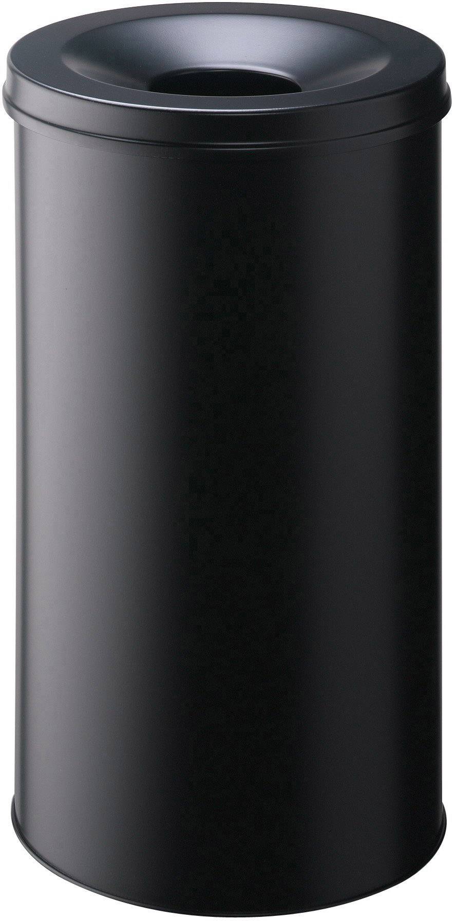 Durable Papierkorb Safe, Durable, Stahl, schwarz, 60 Liter, selbstverlöschend mit Flam 330701 Papírkosár 60 l (Ø x Ma) 375 mm x 662 mm Acél Fekete 1 db