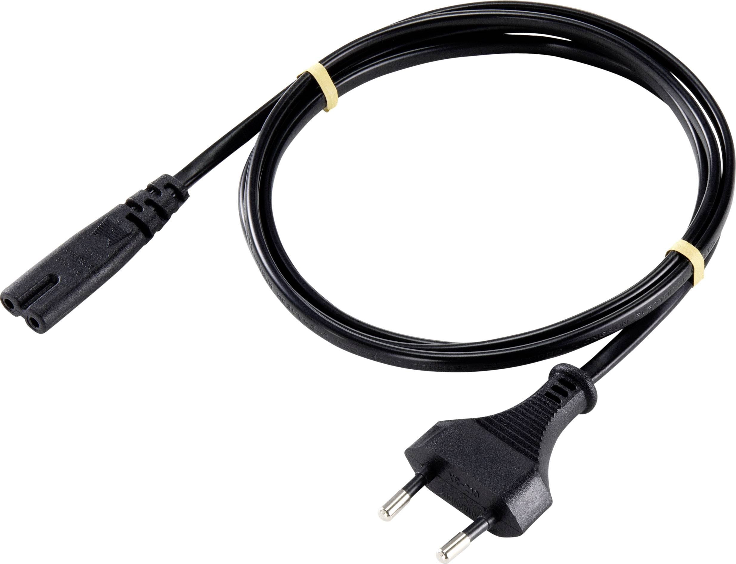 Sygonix SY-5043496 Áram Hálózati kábel Fekete 1.80 m