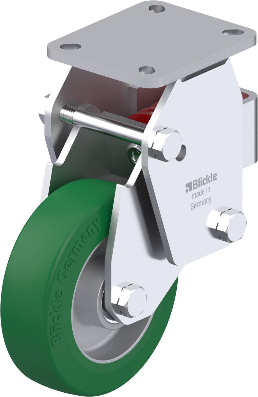 Blickle 755363 BHF-ALST 125K-1 Bakgörgő, rugós KerékØ: 125 mm Teherbírás (max.): 350 kg 1 db