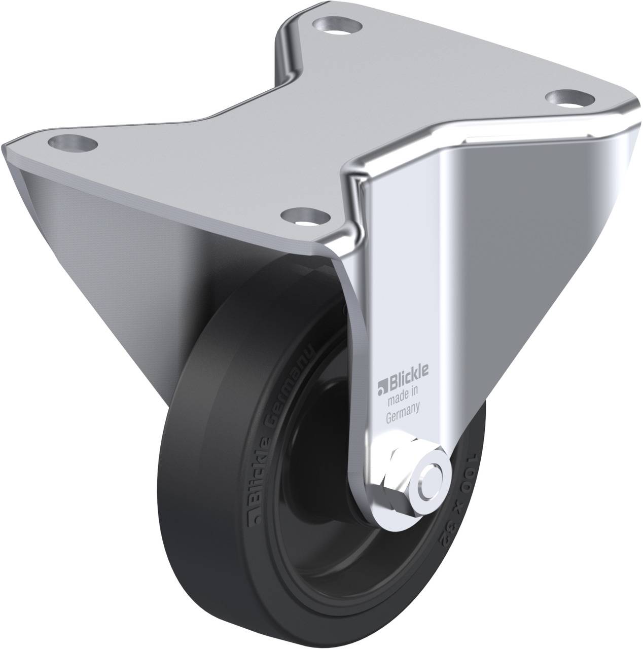Blickle 752610 BH-POEV 100R-3 Fix görgő KerékØ: 100 mm Teherbírás (max.): 200 kg 1 db