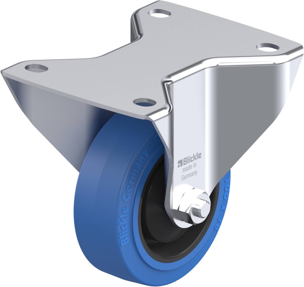 Blickle 749204 BK-POEV 100KA-3-SB Fix görgő KerékØ: 100 mm Teherbírás (max.): 200 kg 1 db