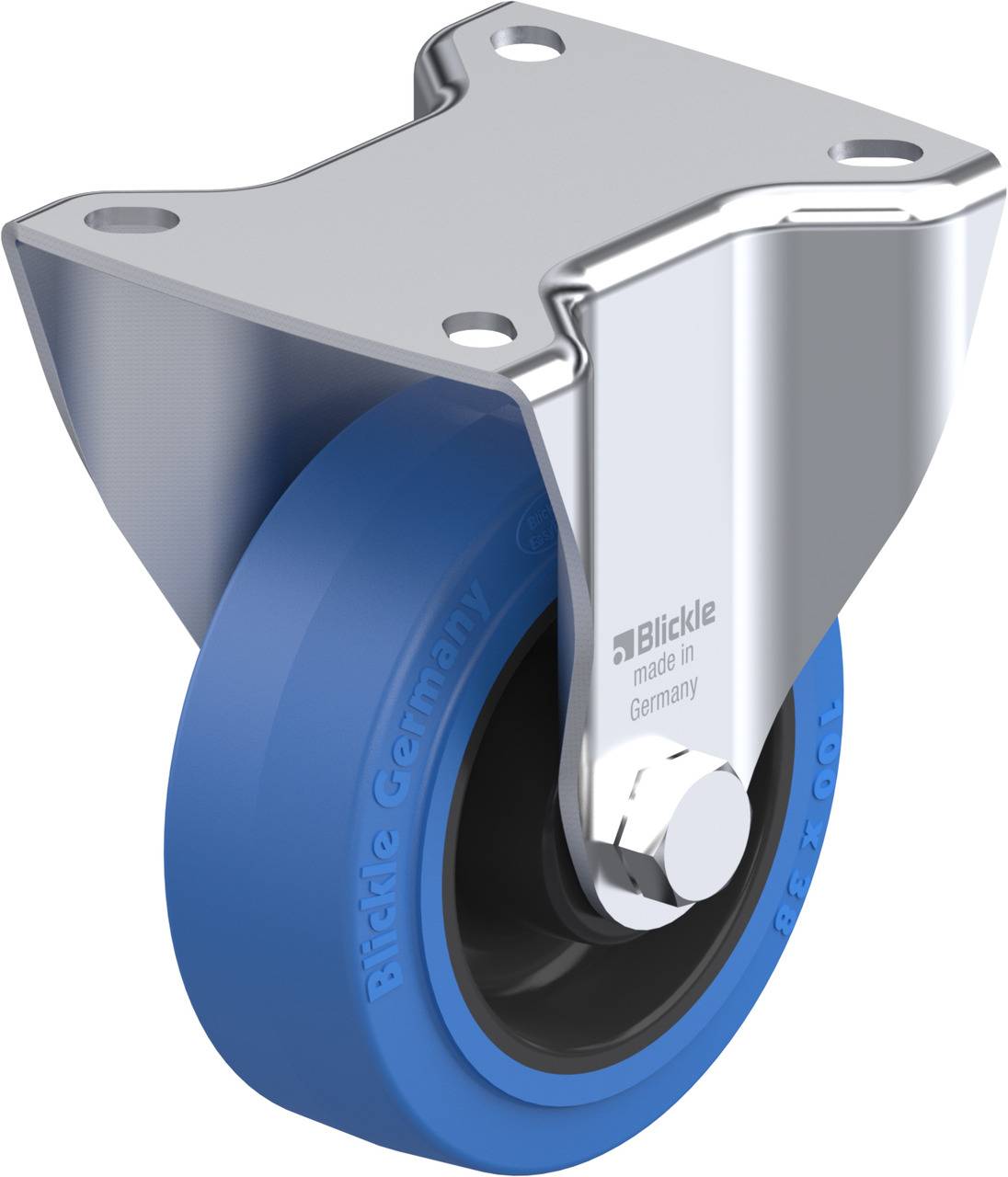Blickle 851382 BK-POEV 100XR-1-SB Fix görgő KerékØ: 100 mm Teherbírás (max.): 200 kg 1 db
