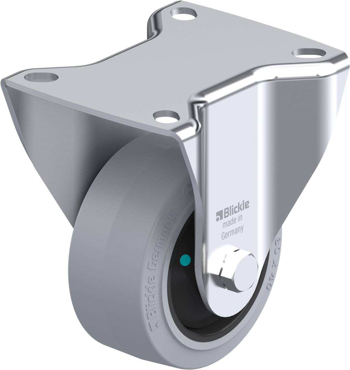 Blickle 851375 BK-POEV 82KFD-SG Fix görgő KerékØ: 80 mm Teherbírás (max.): 170 kg 1 db