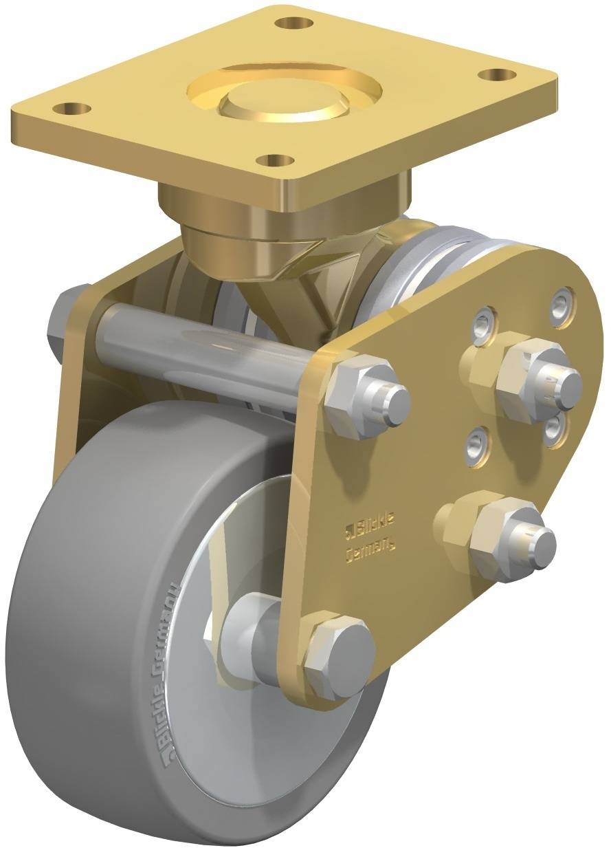 Blickle 853752 BPFE-ALTH 101K-AS-FA Bakgörgő, rugós KerékØ: 100 mm Teherbírás (max.): 350 kg 1 db