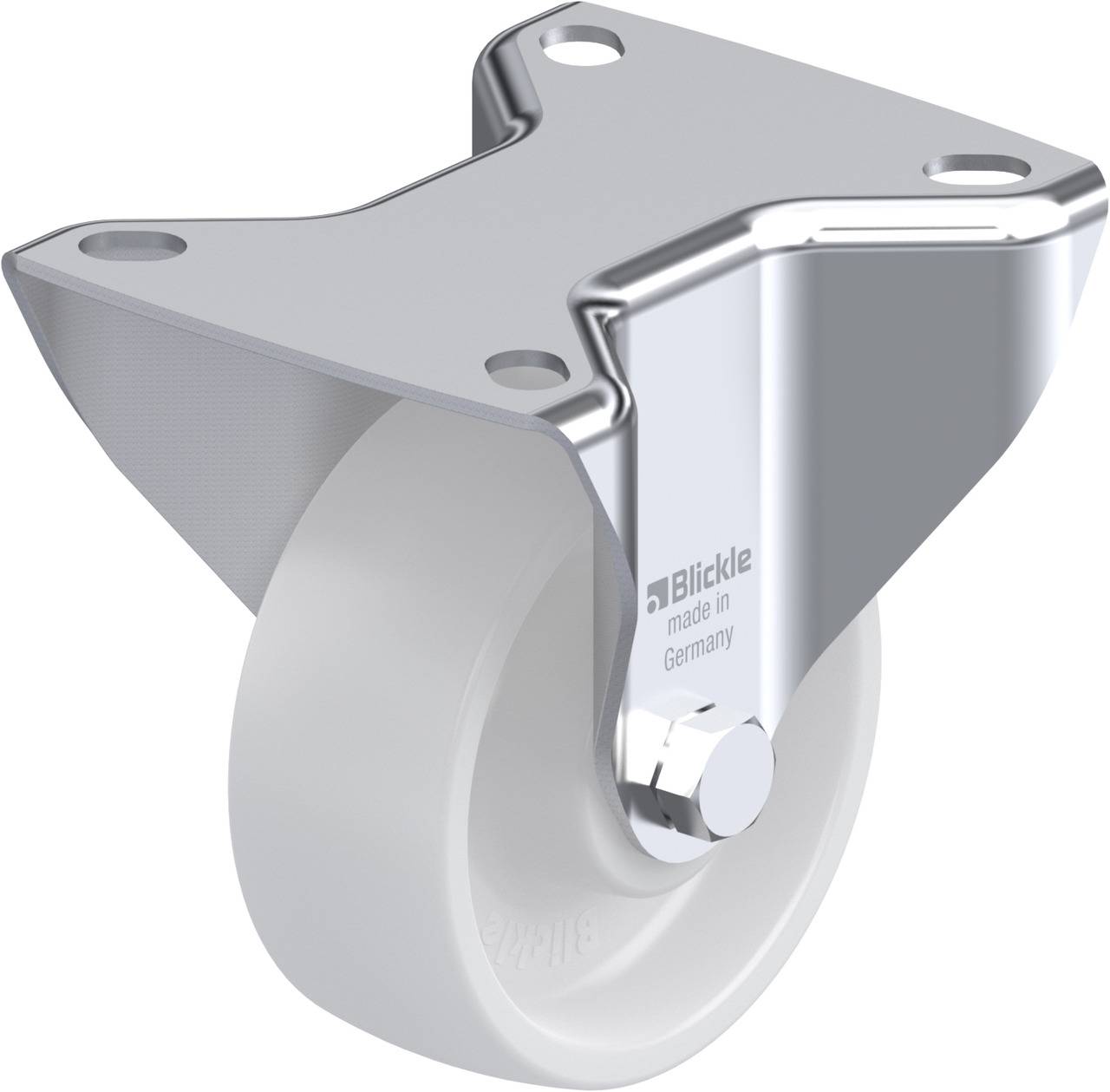 Blickle 749069 B-PO 80XR Fix görgő KerékØ: 80 mm Teherbírás (max.): 220 kg 1 db