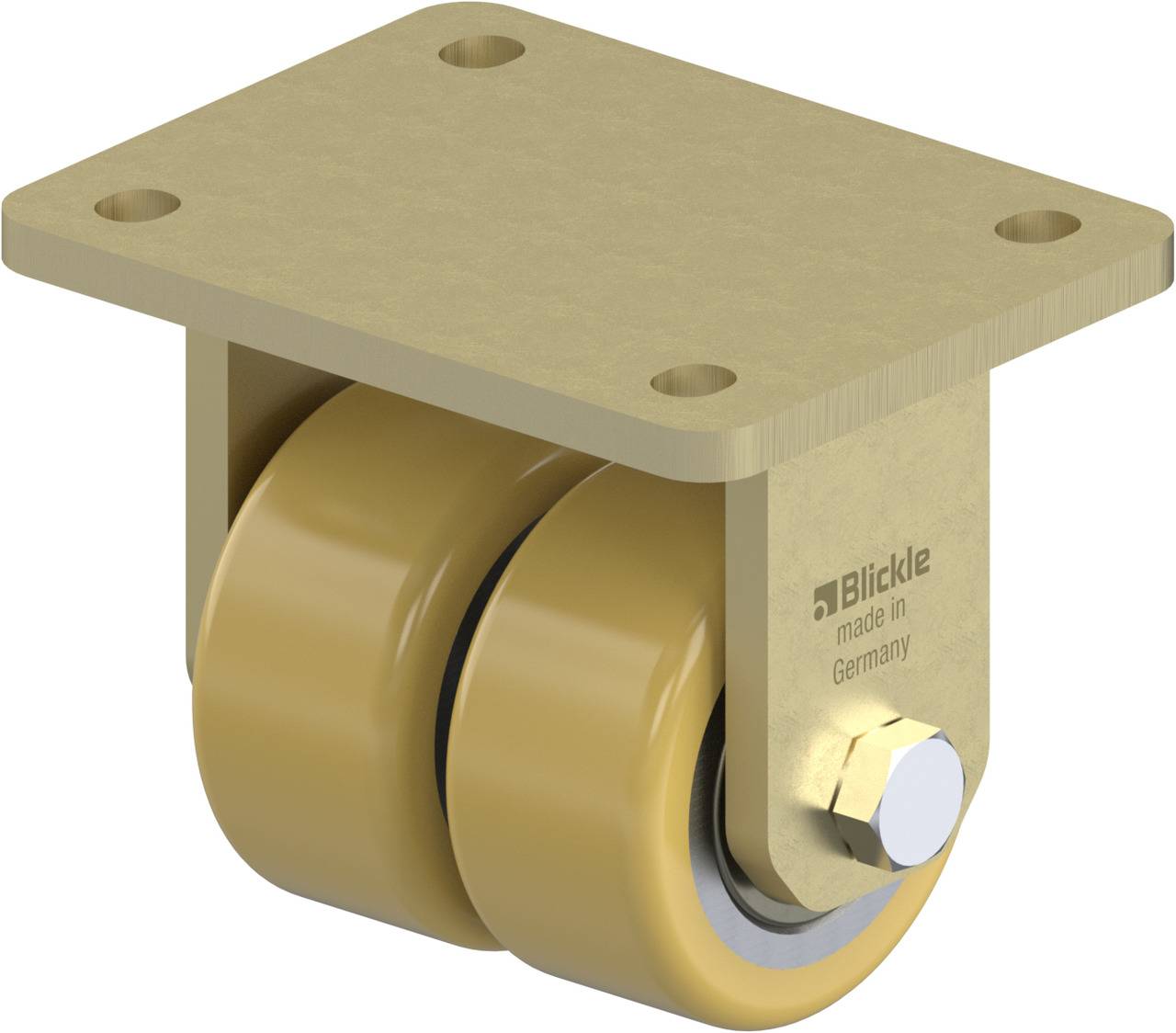 Blickle 754221 BSD-VSTH 80K Kettős bakgörgő KerékØ: 80 mm Teherbírás (max.): 520 kg 1 db