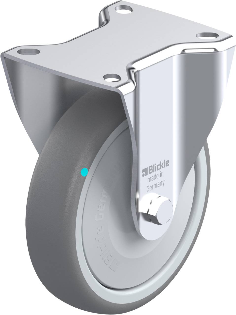Blickle 745621 B-TPA 127KFD Fix görgő KerékØ: 125 mm Teherbírás (max.): 125 kg 1 db