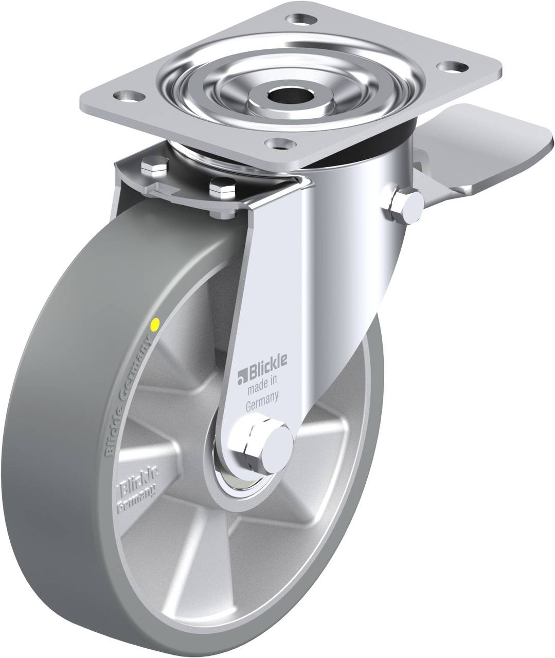 Blickle 852479 L-ALTH 180K-ST-AS Forgóvillás görgő, rögzítővel KerékØ: 180 mm Teherbírás (max.): 400 kg 1 db