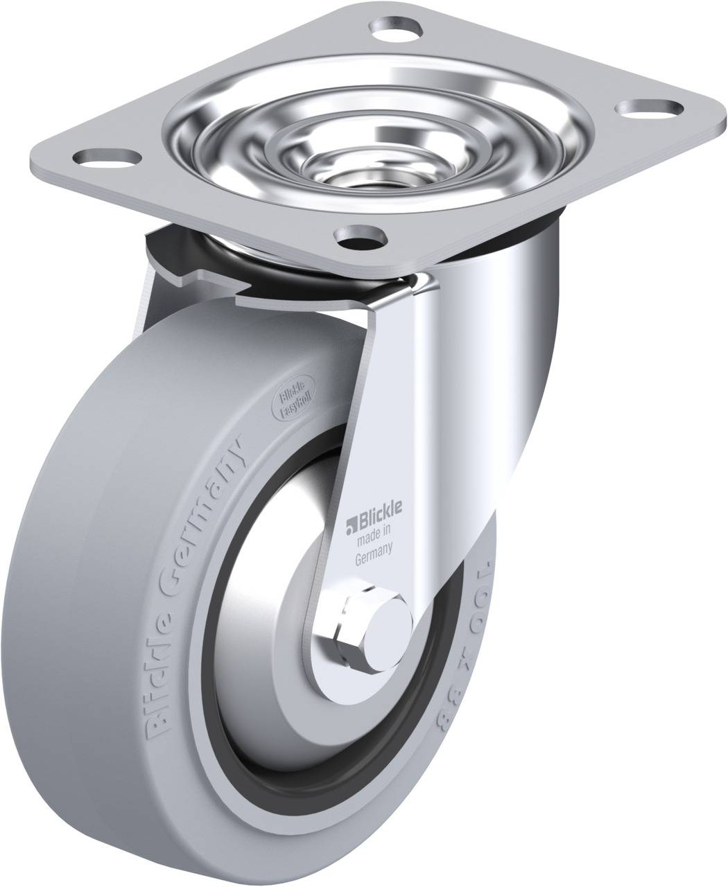 Blickle 749595 LE-POEV 100KAD-SG-FA Beálló görgő KerékØ: 100 mm Teherbírás (max.): 150 kg 1 db