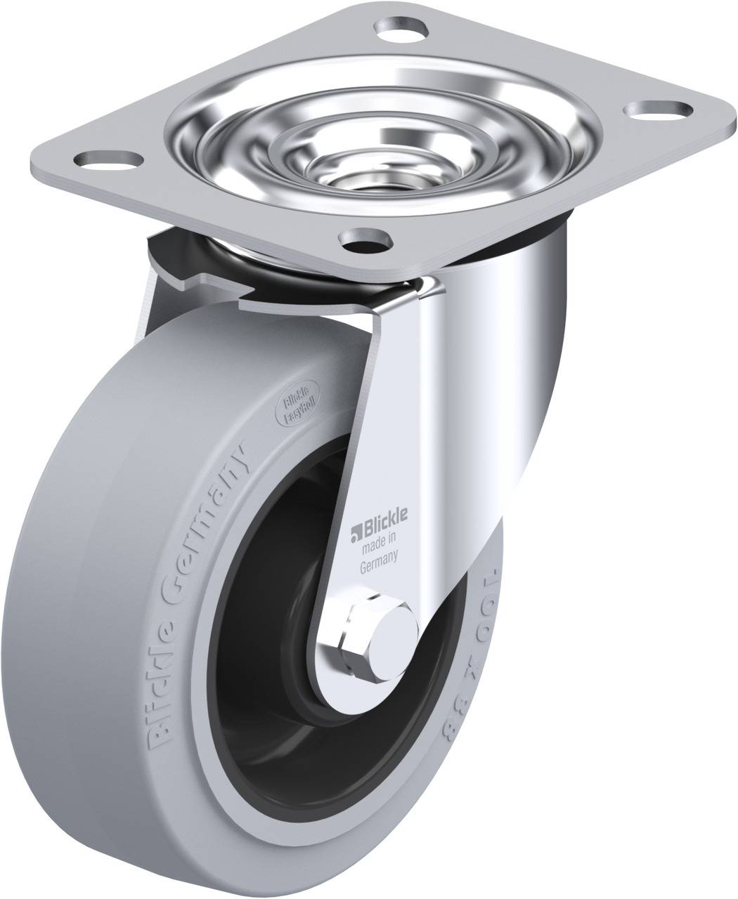 Blickle 850107 LE-POEV 100XR-SG Beálló görgő KerékØ: 100 mm Teherbírás (max.): 150 kg 1 db