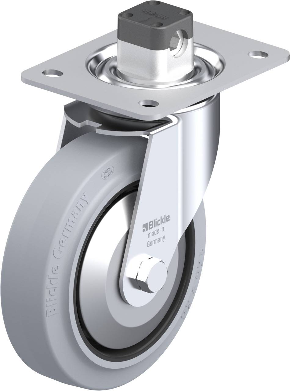 Blickle 850170 LE-POEV 160XR-CS11-SG-FA Forgóvillás görgő, rögzítővel KerékØ: 160 mm Teherbírás (max.): 300 kg 1 db
