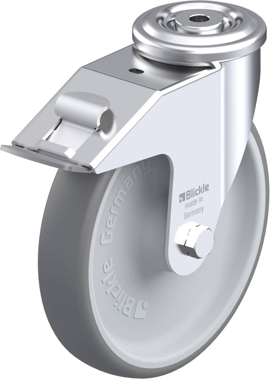 Blickle 757058 LER-TPA 200R-FI Forgóvillás görgő, rögzítővel KerékØ: 200 mm Teherbírás (max.): 250 kg 1 db