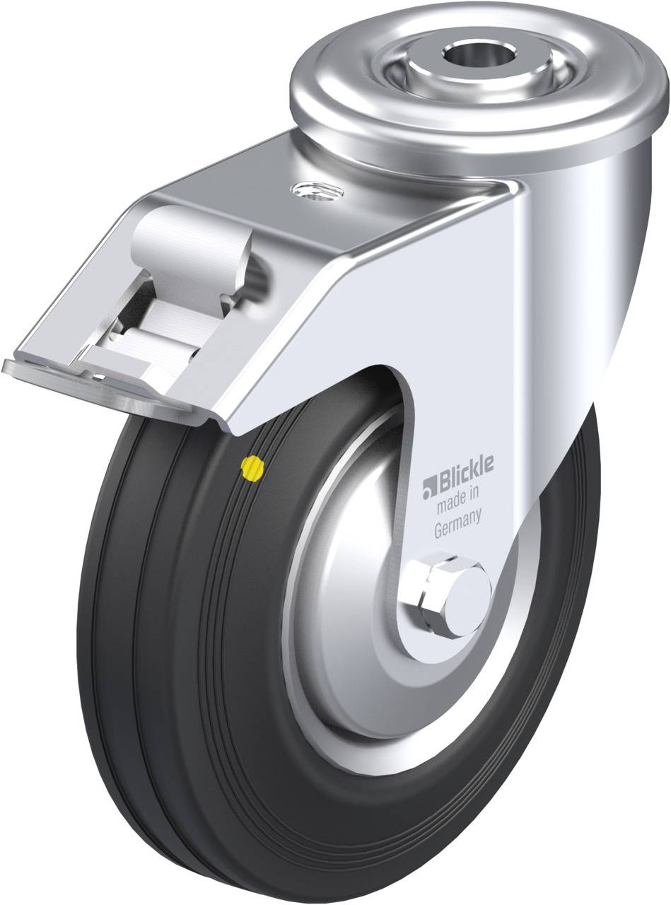 Blickle 749797 LER-VE 125R-FI-EL-FA Forgóvillás görgő, rögzítővel KerékØ: 125 mm Teherbírás (max.): 100 kg 1 db