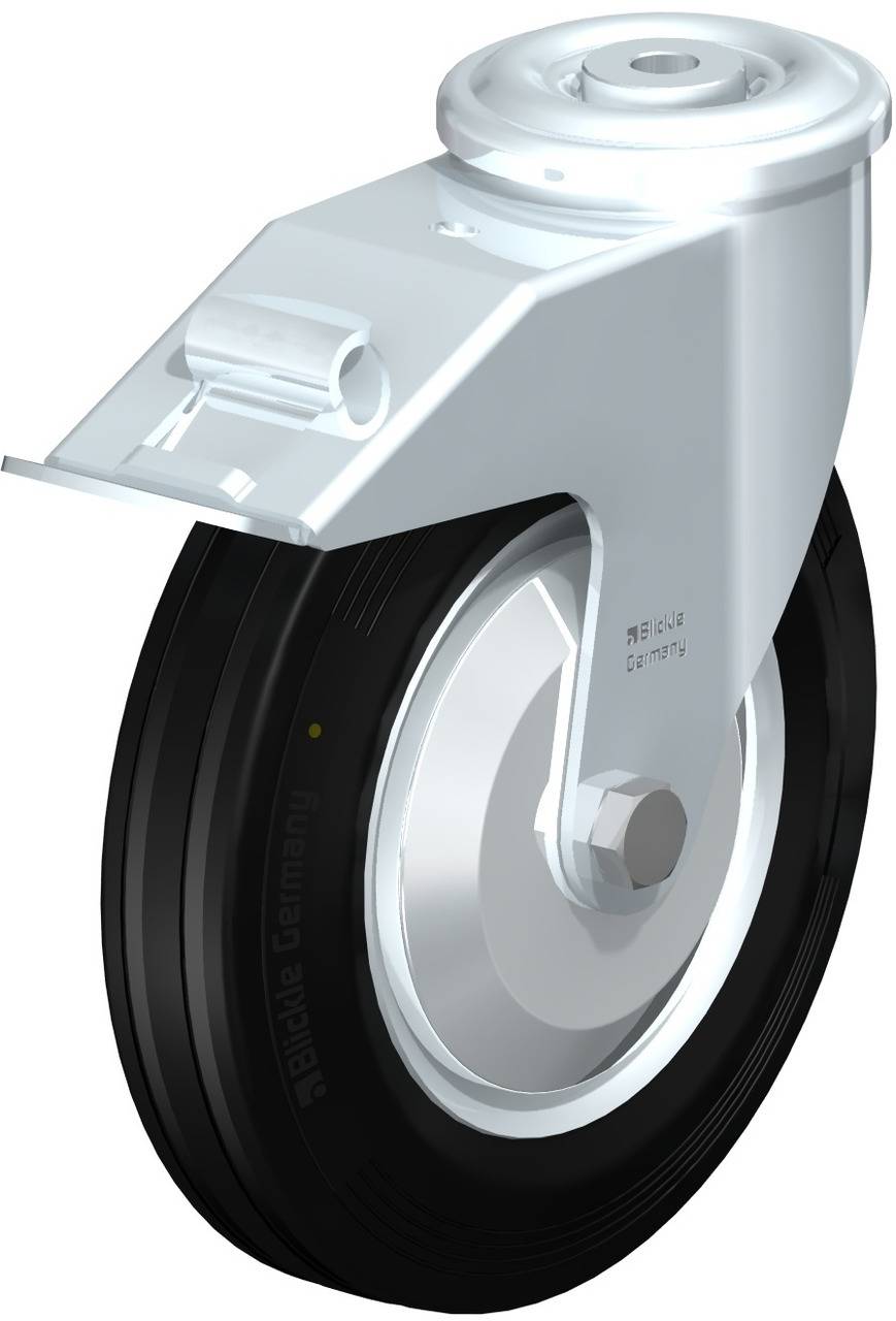 Blickle 748846 LER-VE 200R-FI-EL-FA Forgóvillás görgő, rögzítővel KerékØ: 200 mm Teherbírás (max.): 205 kg 1 db