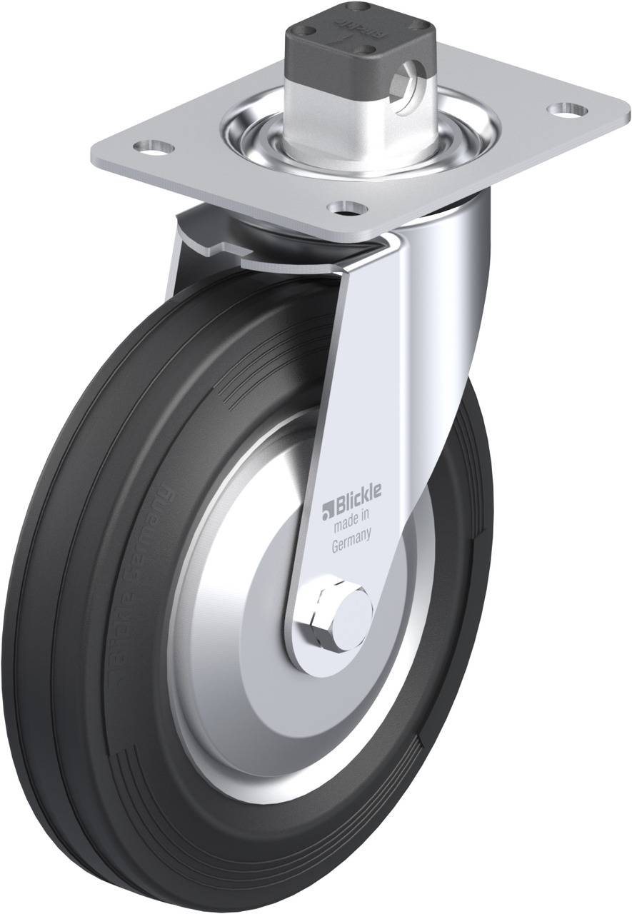 Blickle 849816 LE-VE 200R-CS11-FA Forgóvillás görgő, rögzítővel KerékØ: 200 mm Teherbírás (max.): 205 kg 1 db