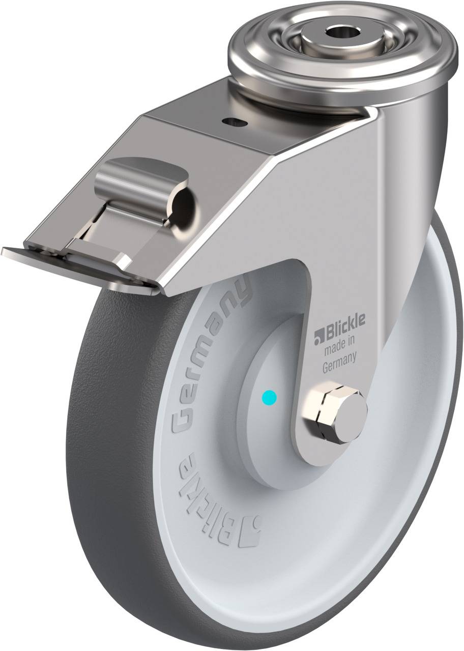 Blickle 761536 LEXR-PATH 200KAD-FI Forgóvillás görgő, rögzítővel KerékØ: 200 mm Teherbírás (max.): 300 kg 1 db