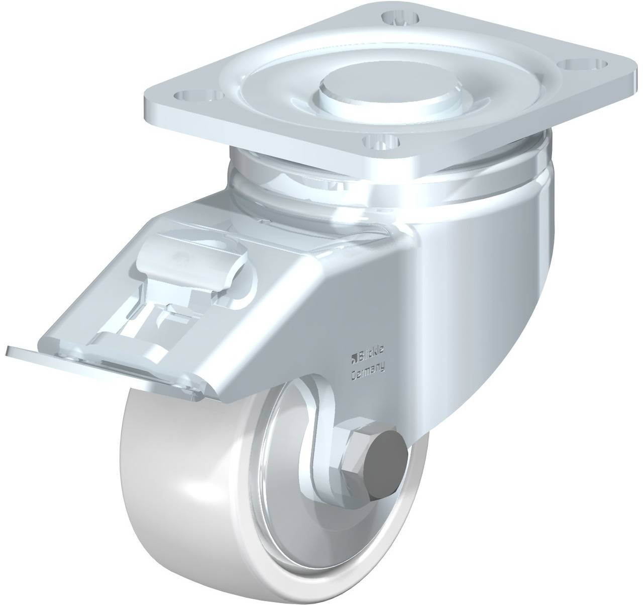Blickle 852896 LH-SPO 80K-FI-FA Forgóvillás görgő, rögzítővel KerékØ: 80 mm Teherbírás (max.): 350 kg 1 db