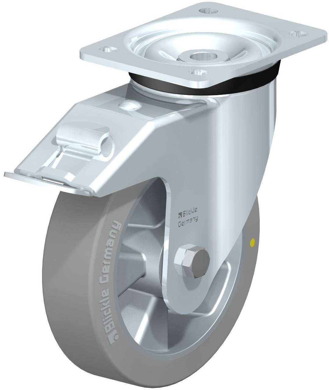 Blickle 852494 LK-ALTH 180K-FI-AS Forgóvillás görgő, rögzítővel KerékØ: 180 mm Teherbírás (max.): 600 kg 1 db