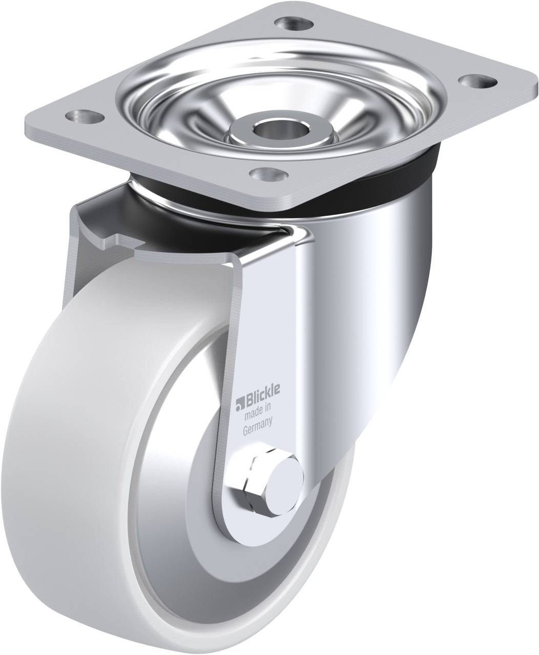 Blickle 852752 LK-PO 127K-FA Beálló görgő KerékØ: 125 mm Teherbírás (max.): 400 kg 1 db