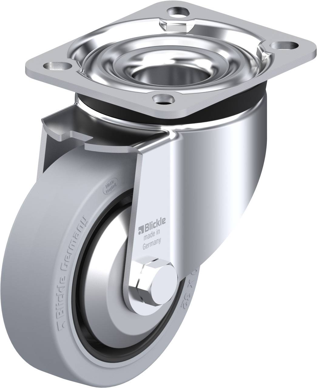 Blickle 850972 LK-POEV 100KAD-1-SG-FA Beálló görgő KerékØ: 100 mm Teherbírás (max.): 200 kg 1 db