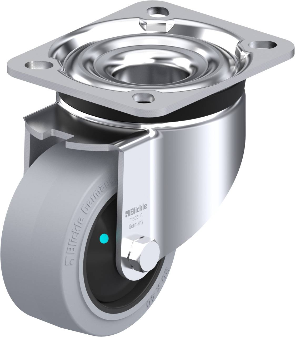 Blickle 850910 LK-POEV 82KFD-SG Beálló görgő KerékØ: 80 mm Teherbírás (max.): 200 kg 1 db