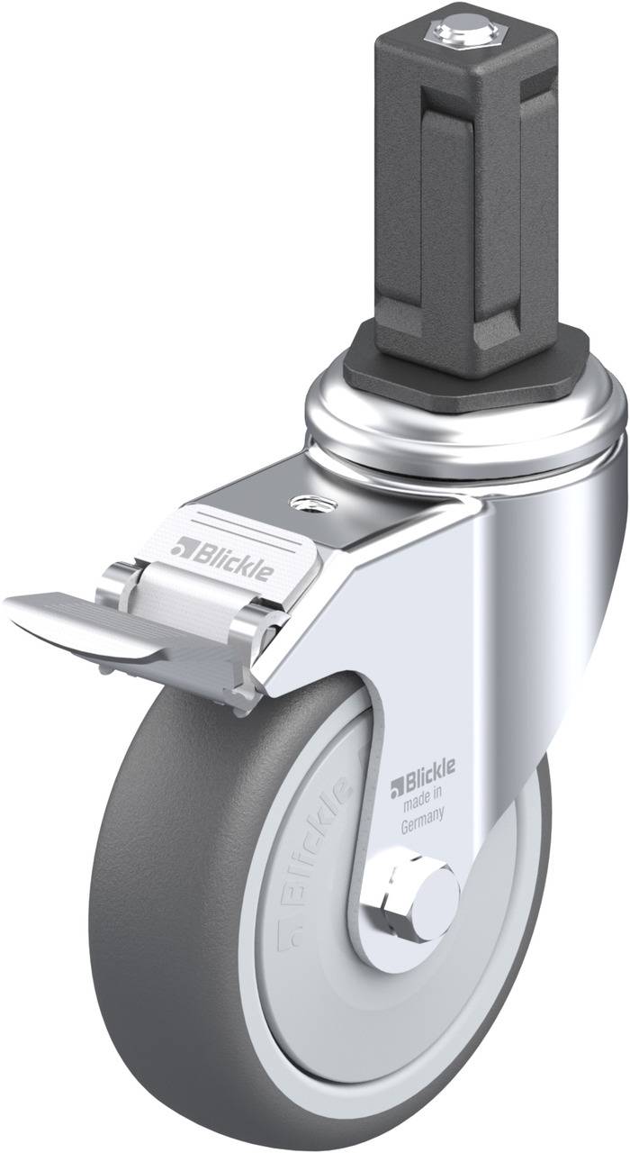 Blickle 848812 LKRA-PATH 101KF-11-FI-EV14 Forgóvillás görgő, rögzítővel KerékØ: 100 mm Teherbírás (max.): 120 kg 1 db