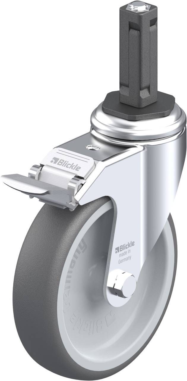 Blickle 848849 LKRA-PATH 126G-11-FI-EV12 Forgóvillás görgő, rögzítővel KerékØ: 125 mm Teherbírás (max.): 120 kg 1 db