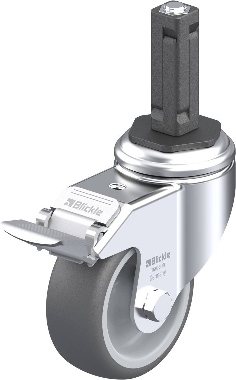 Blickle 848687 LKRA-PATH 80G-11-FI-EV12 Forgóvillás görgő, rögzítővel KerékØ: 80 mm Teherbírás (max.): 120 kg 1 db