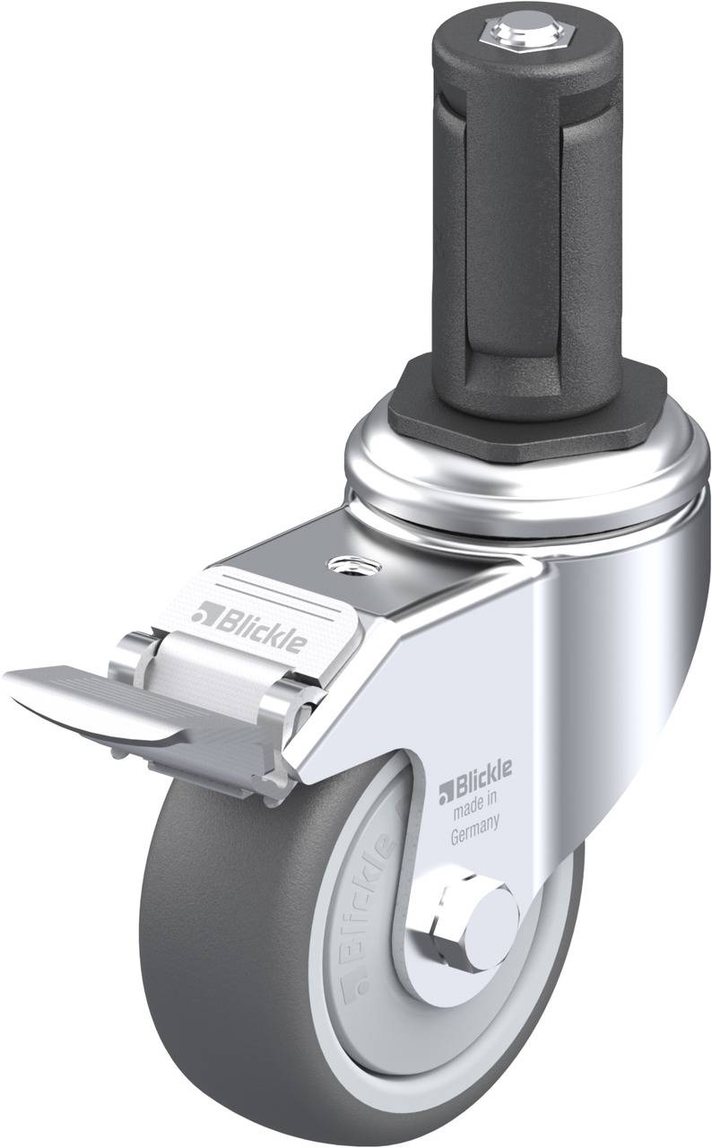 Blickle 848727 LKRA-PATH 80KF-11-FI-ER14 Forgóvillás görgő, rögzítővel KerékØ: 80 mm Teherbírás (max.): 120 kg 1 db