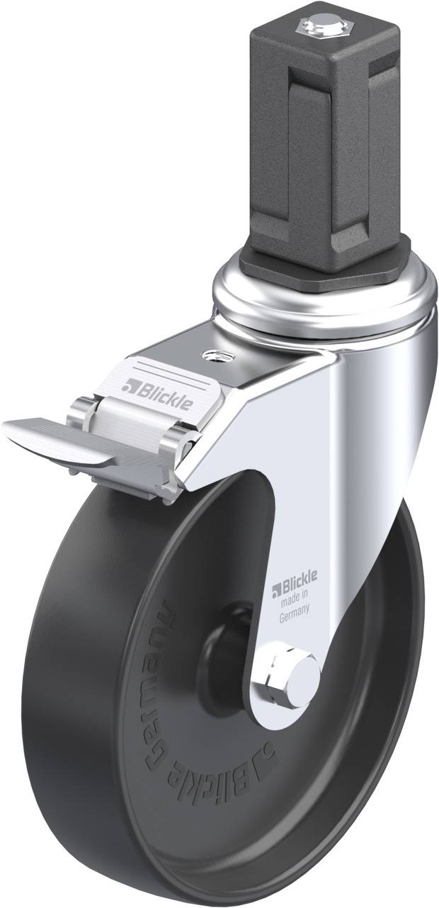Blickle 849042 LKRA-POA 125G-11-FI-EV15 Roulette pivotante avec blocage Diamètre de la roue: 125 mm Capacité de charge (max.): 120 kg 1 pc(s)