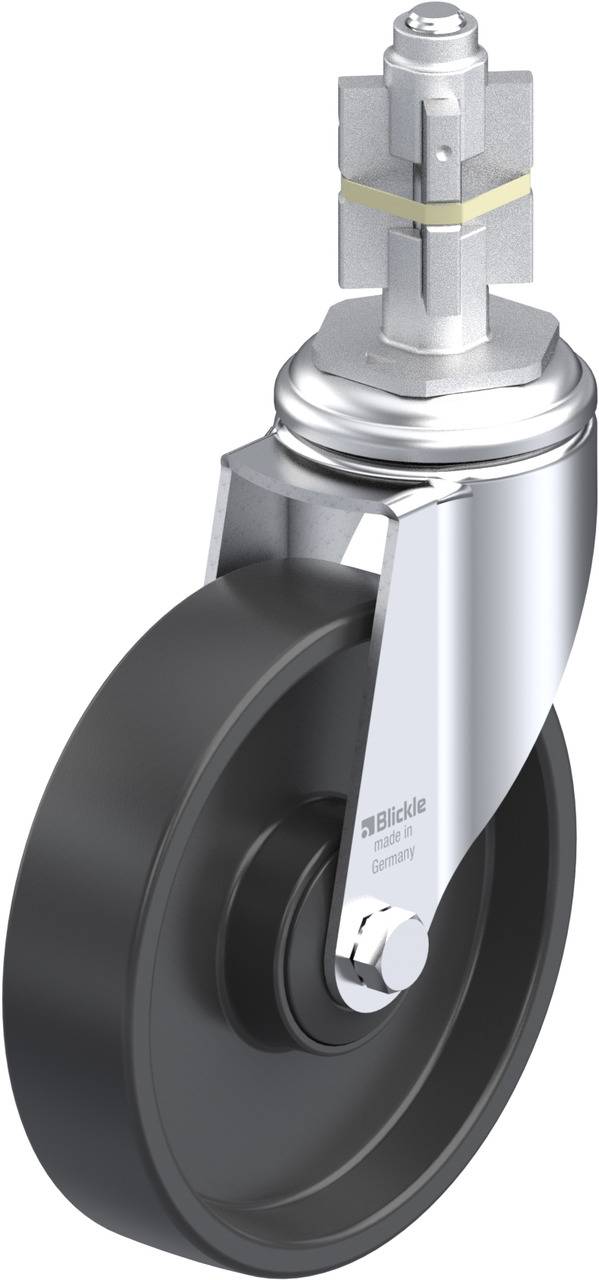 Blickle 750611 LKRA-POA 125K-11-E15 Roulette pivotante Diamètre de la roue: 125 mm Capacité de charge (max.): 120 kg 1 pc(s)